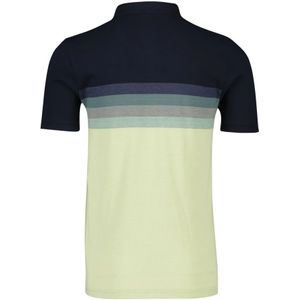 Pierre Cardin, Tops, Heren, Blauw, M, Katoen, Blauw Gestreept Poloshirt