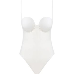 Magda Butrym, Crème One-Piece Badpak Beige, Dames, Maat:S