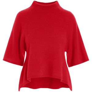 Bitte Kai Rand, Truien, Dames, Rood, L, Kasjmier, Cloud Cashmere Hoge Hal Blouse