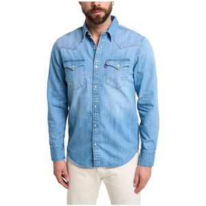 Levi's, Overhemden, Heren, Blauw, M, Denim, Denim Shirts