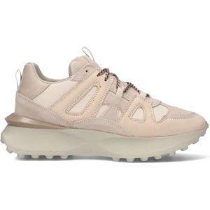 Toral, Schoenen, Dames, Beige, 37 EU, Nylon, Beige Suede Low Sneaker Track Run