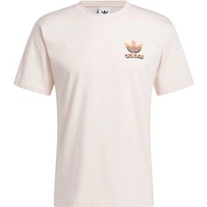 Adidas, Tops, Heren, Roze, XL, Katoen, T-Shirt, Klassieke Stijl