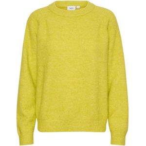 Saint Tropez, Truien, Dames, Geel, L, Garbiesz Pullover Gebreid Selderij