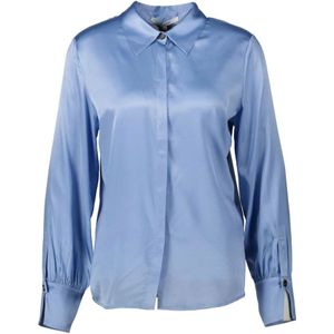 Xandres, Blouses & Shirts, Dames, Blauw, L, Hint Lichtblauwe Blouse