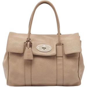 Mulberry Pre-owned, Pre-owned, Dames, Beige, ONE Size, Leer, Pre-owned Leather totes