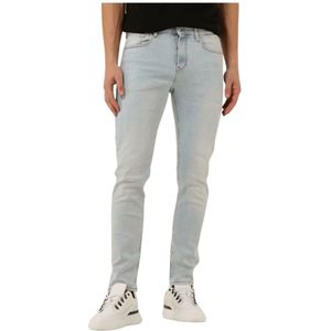 Calvin Klein, Jeans, Heren, Blauw, W33 L32, Lichtblauwe Skinny Jeans