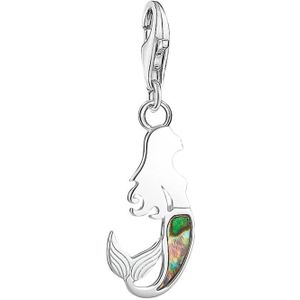 Thomas Sabo, Zeemeermin Abalone Parel Bedel Hanger Grijs, Dames, Maat:ONE Size