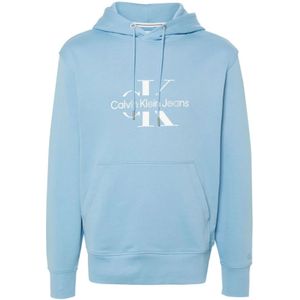 Calvin Klein Jeans, Sweatshirts & Hoodies, Heren, Blauw, S, Katoen, Hoodies
