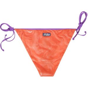 MC2 Saint Barth, Badkleding, Dames, Oranje, L, Polyester, String Bikini met Veters