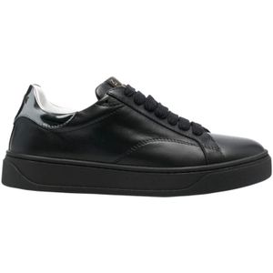 Lanvin, 10M2 Zwart/Zilver Sneakers Zwart, Dames, Maat:38 EU