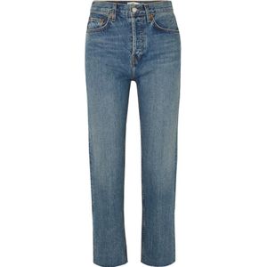 Re/Done, Jeans, Dames, Blauw, W26, Jeans High Rise Kachel Pipe Comfort Stretch