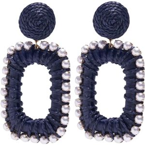 Carolina Herrera, Earrings Blauw, Dames, Maat:ONE Size