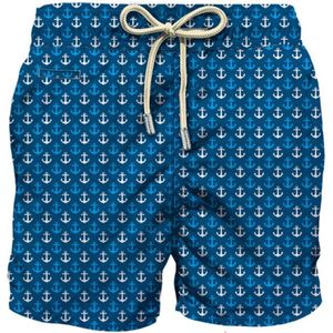 Saint Barth, Anker Zee Boxer Mare Blauw, Heren, Maat:L