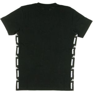 Kappa, Tops, Heren, Zwart, S, Klassiek Heren Zwart T-Shirt