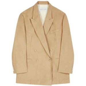 Dries Van Noten, Blazer Over Bliss Jas Beige, Dames, Maat:L