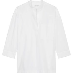 Marc O'Polo, Blouses & Shirts, Dames, Wit, S, Katoen, Relaxte tuniekblouse