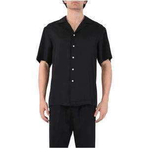 Mauro Grifoni, Overhemden, Heren, Zwart, S, Formal Shirts
