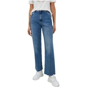 Tommy Hilfiger, Flared Jeans met Hoge Taille Blauw, Dames, Maat:W25