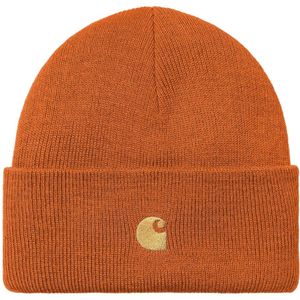 Carhartt Wip, Accessoires, unisex, Oranje, ONE Size, Wol, Chase wollen muts