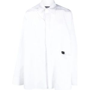 Louis Gabriel Nouchi, Witte Cut-Out Katoenen Overhemd Wit, Heren, Maat:S