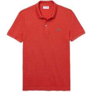Lacoste, Tops, Heren, Rood, 2Xl, Slim Fit Polo Shirt