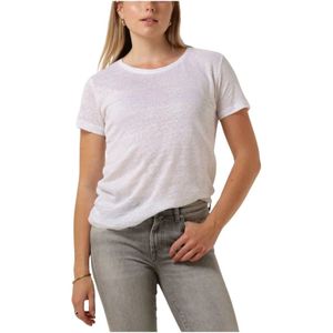 Second Female, Tops, Dames, Wit, L, Peony O Neck Tee Dames Tops