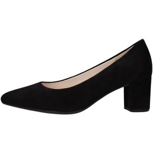 Gabor, Schoenen, Dames, Zwart, 43 EU, Suède, Elegante Zwarte Suède Blokhak Pump