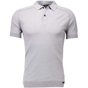 Genti, Tops, Heren, Grijs, 3Xl, Grijze Polo Shirt met Cool Dry Kwaliteit