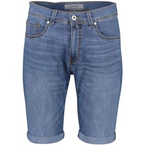 Pierre Cardin, Korte broeken, Heren, Blauw, W34, Katoen, Blauwe Shorts 5-Pocket Model