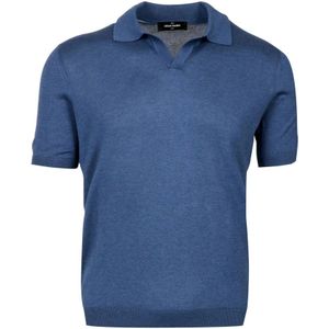Gran Sasso, Tops, Heren, Blauw, S, Polo Shirts