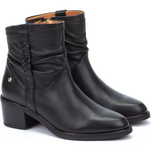 Pikolinos, Schoenen, Dames, Zwart, 37 EU, Leer, Zwarte dames enkellaars