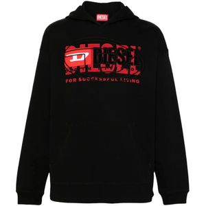 Diesel, Sweatshirts Zwart, Heren, Maat:M