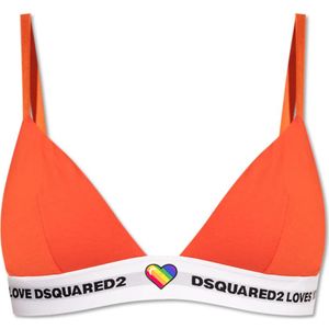 Dsquared2, Ondergoed, Dames, Rood, S, Katoen, Beha met logo