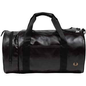 Fred Perry, Barrel Gym bag Zwart, Heren, Maat:ONE Size