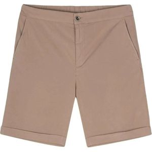 Peserico, Korte broeken, Heren, Beige, 2Xl, Katoen, Lichtbruine Bermuda Shorts van Katoen