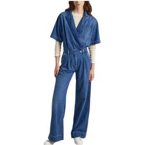 Pepe Jeans, Jumpsuits Blauw, Dames, Maat:S