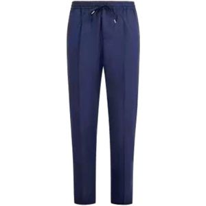 Briglia, Blauwe Broek met knopen Blauw, Heren, Maat:2XL