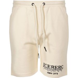 Iceberg, Korte broeken, Heren, Beige, XL, Shorts
