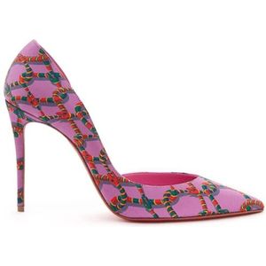 Christian Louboutin, Roze Satijnen Iriza 10 Décolleté Pumps Roze, Dames, Maat:36 EU