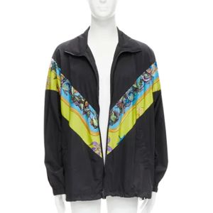 Versace Pre-owned, Pre-owned, Dames, Zwart, L, Polyester, Pre-owned Polyester outerwear