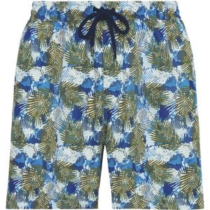 Boggi Milano, Badkleding, Heren, Veelkleurig, S, Polyester, Leaf Print Badpak