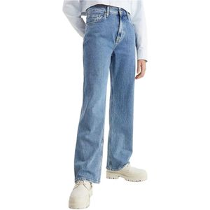 Tommy Hilfiger, Jeans, Dames, Blauw, W26 L28, Katoen, Wijde jeans