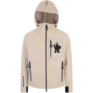 Moncler, Jassen, Heren, Bruin, L, Nylon, Outdoor Hooded Jacket Bruin Cormet