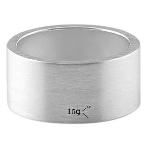 Le Gramme, 15 gram ring Grijs, unisex, Maat:63 MM