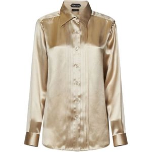 Tom Ford, Blouses & Shirts, Dames, Beige, S, Shirts