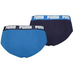 Puma, Ondergoed, Heren, Blauw, L, Heren dagelijkse slips 2-pack marineblauw/royal