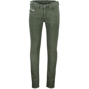 Diesel, Groene Denim 5-Pocket Jeans Groen, Heren, Maat:W33 L34