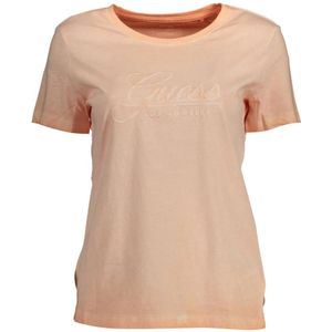 Guess, Tops, Dames, Roze, S, Katoen, T-Shirts