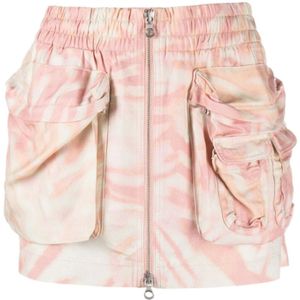 Diesel, Multi Pink Mini Rok Roze, Dames, Maat:M