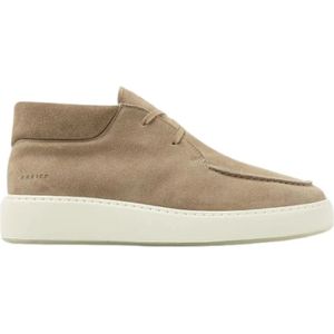 Nubikk, Schoenen, Heren, Beige, 41 EU, Leer, Winter Bont Enkellaars Stijlvol Comfort